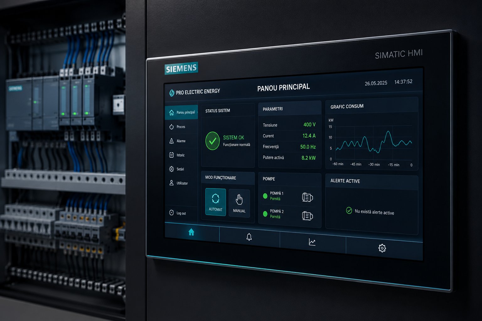 Interfață HMI Siemens